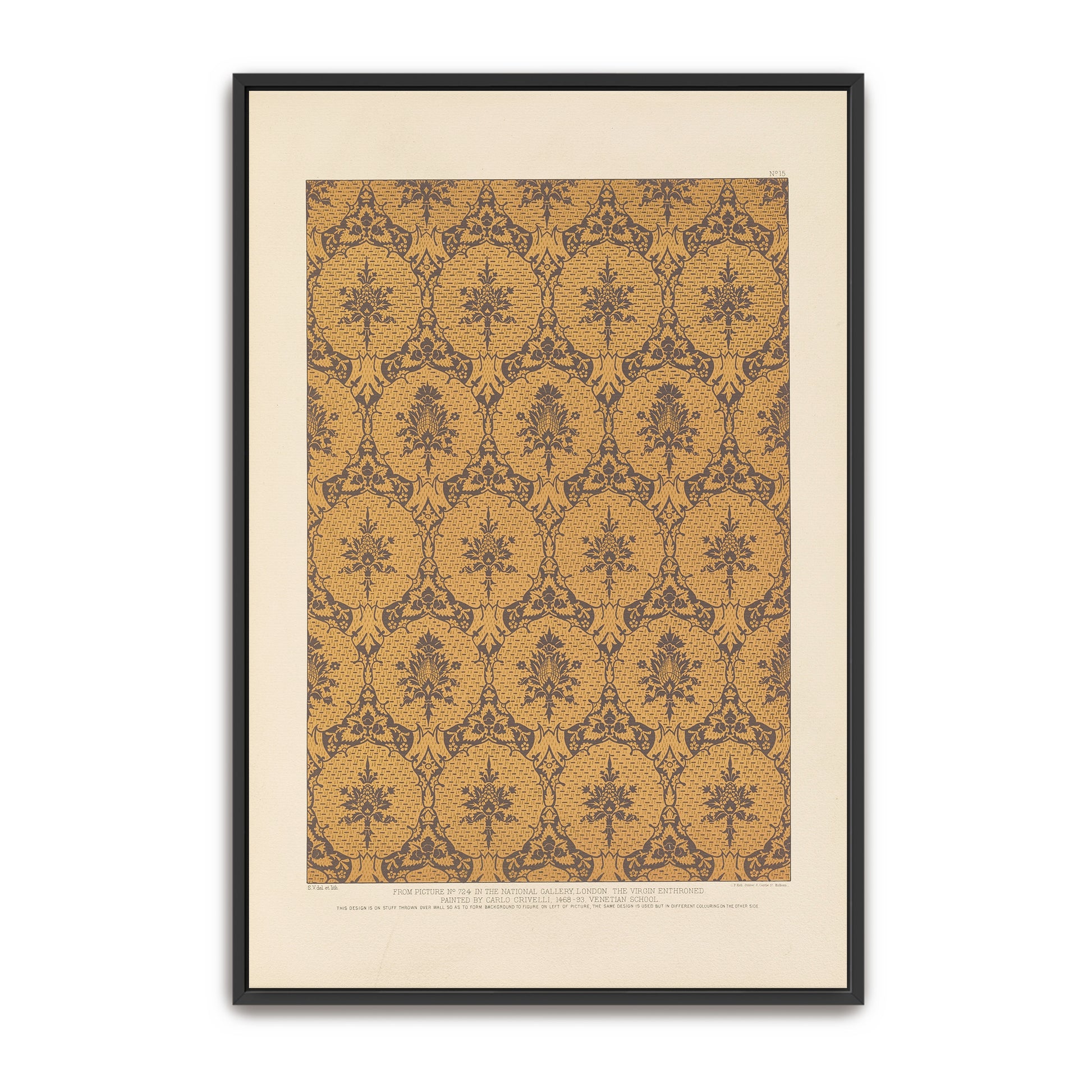 Italian Ornament Design, Floral Pattern, Geometric Shapes By Sydney Vacher