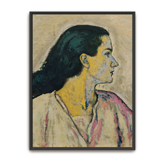 Profile portrait of a woman by Koloman Moser