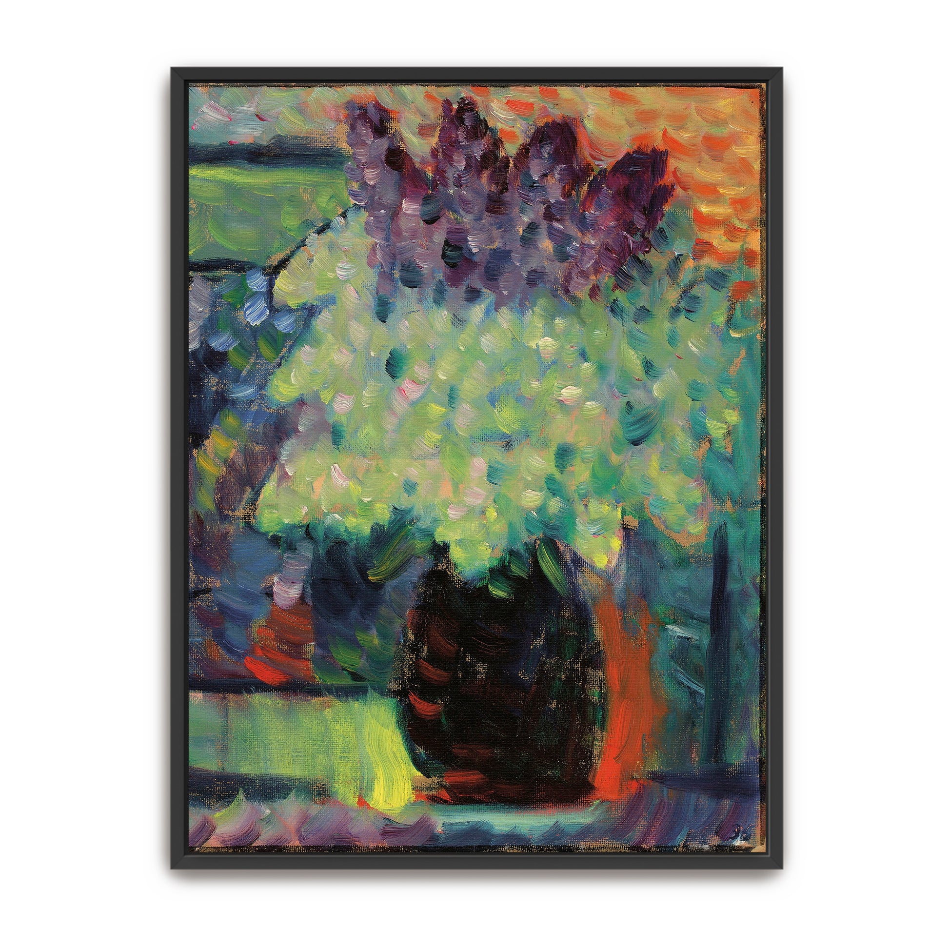 Lilac Bouquet In Vase, Impressionistic Style By Alexej Von Jawlensky