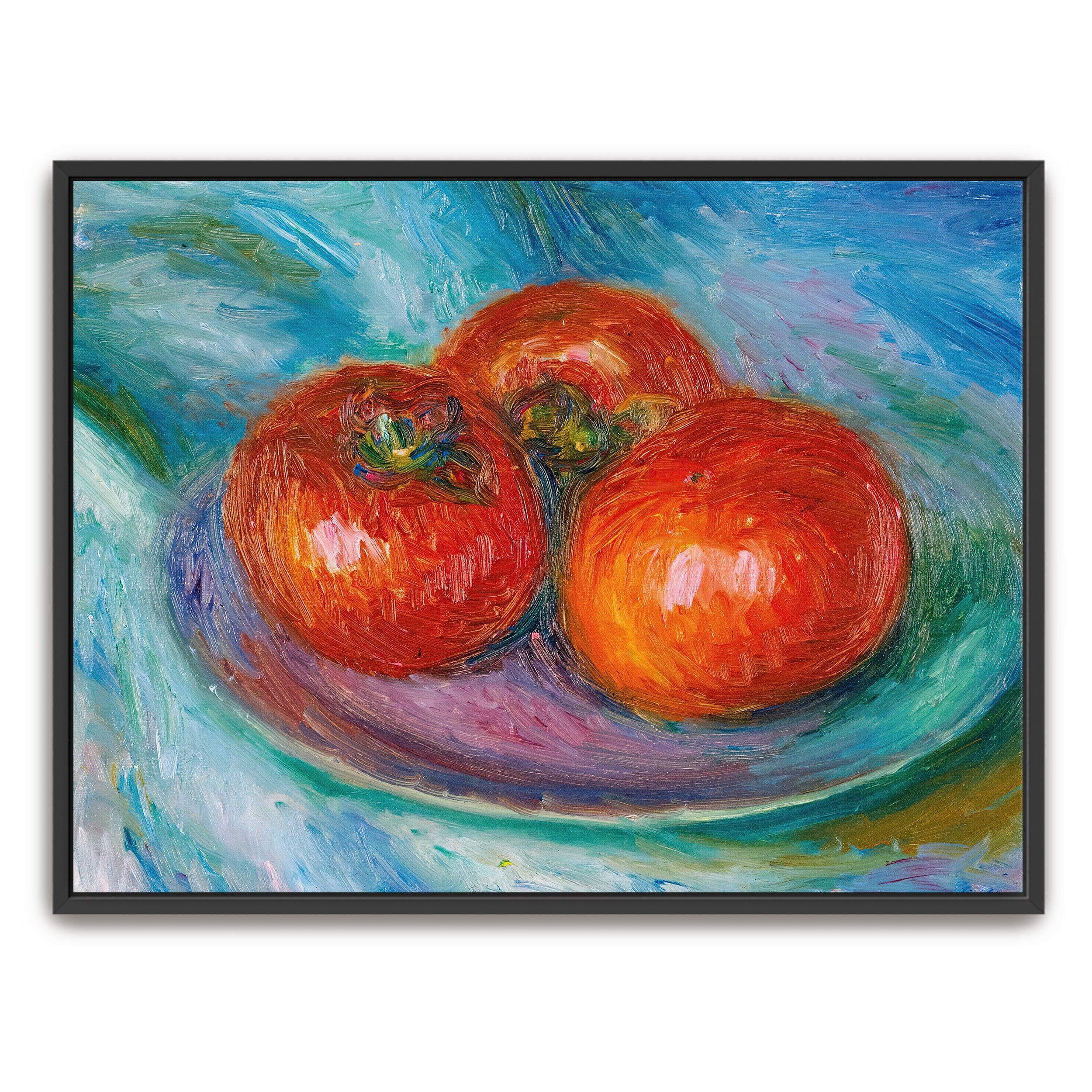 High quality Three Tomatoes - Original Oil Painting 6