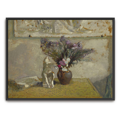 Still Life With Flowers And Sculpture By Édouard Vuillard