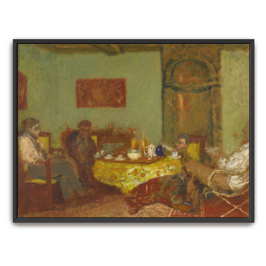 Conversation Interior Scene Green Room By Édouard Vuillard