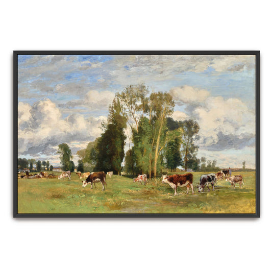 Pasture Landscape with Cows by Eugen Jettel