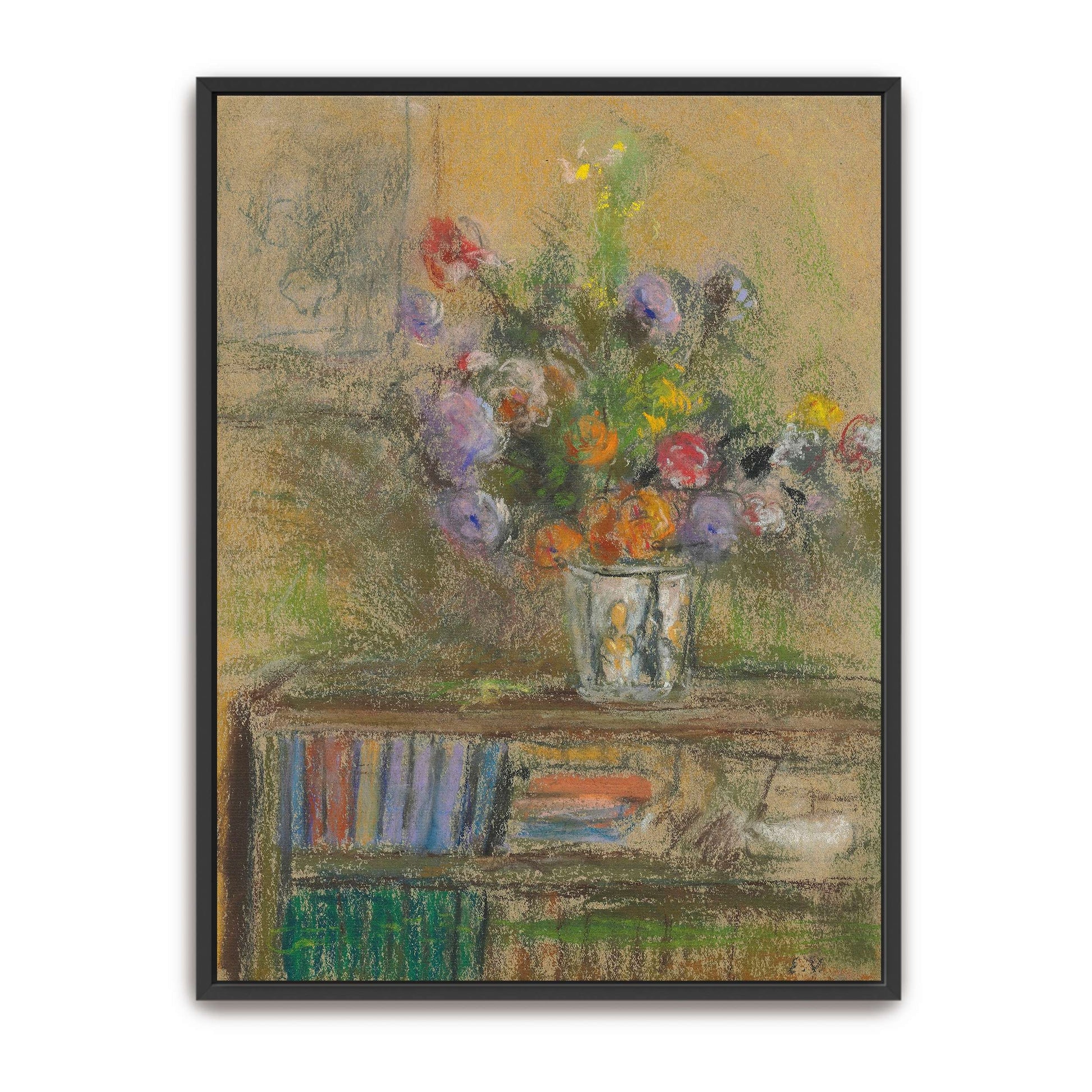 Still life with vase of flowers by Édouard Vuillard