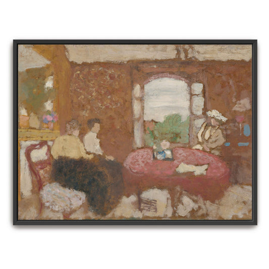 Three women gathered in a room by Édouard Vuillard