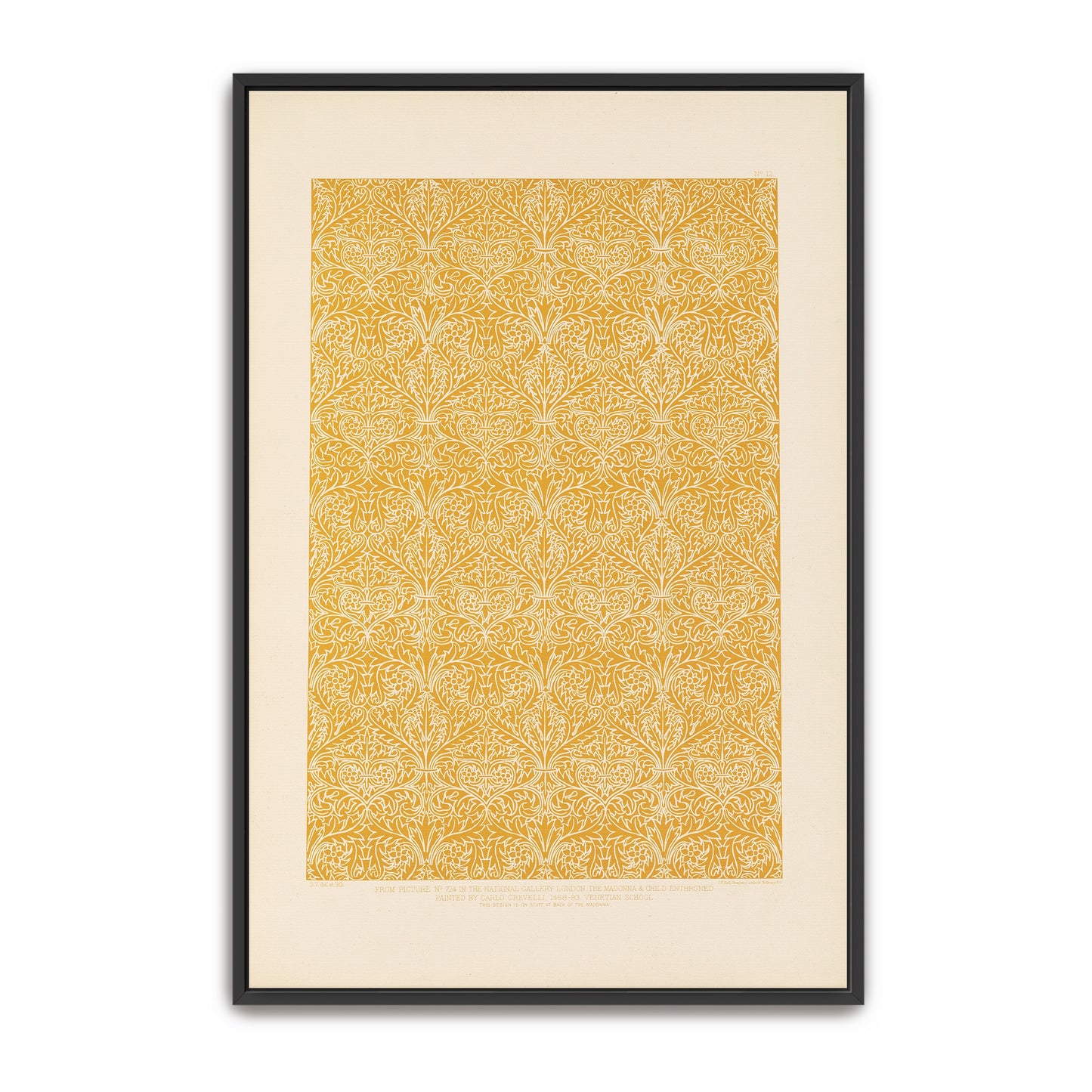 Ornate Floral Pattern Design, Gold And White, Intricate Details By Sydney Vacher