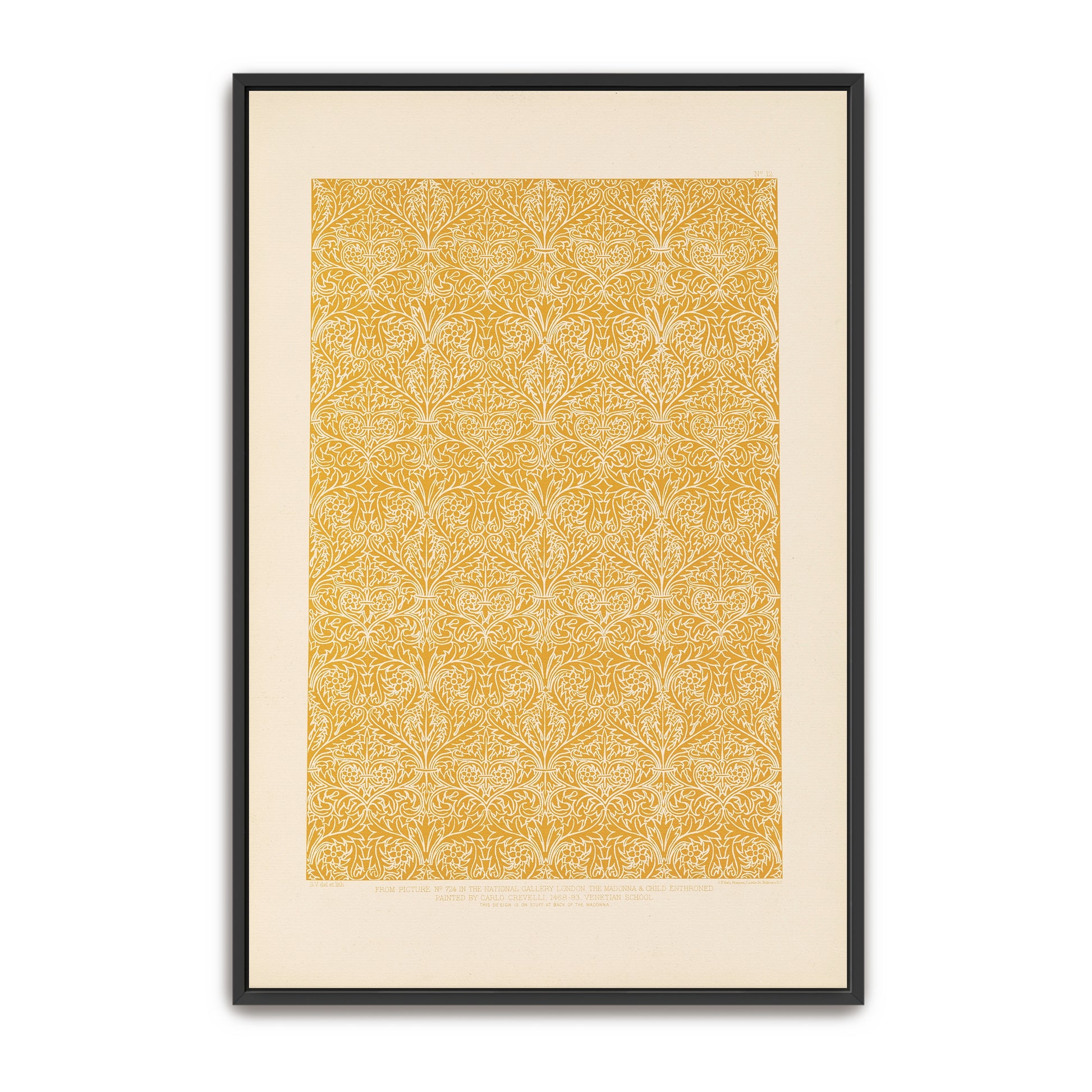 Ornate Floral Pattern Design, Gold And White, Intricate Details By Sydney Vacher