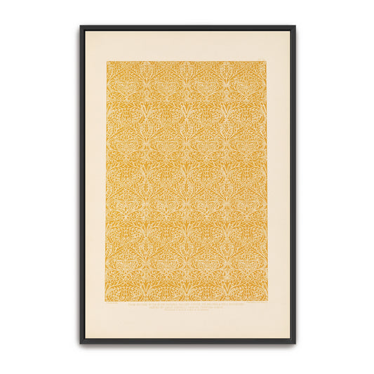 Ornate Floral Pattern Design, Gold And White, Intricate Details By Sydney Vacher