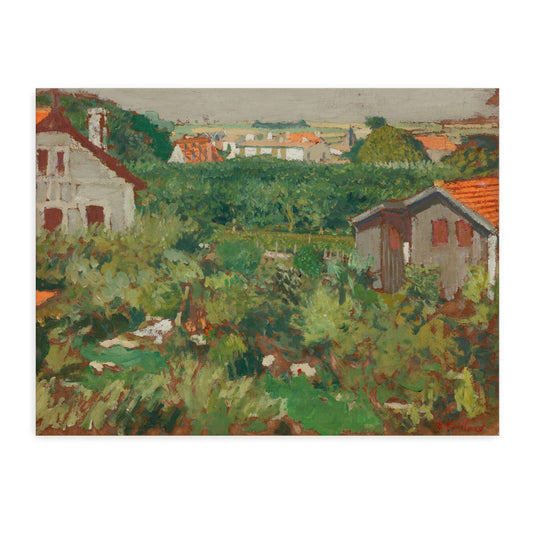 Small Houses in an Enclosure by Édouard Vuillard, gallery-wrapped canvas print