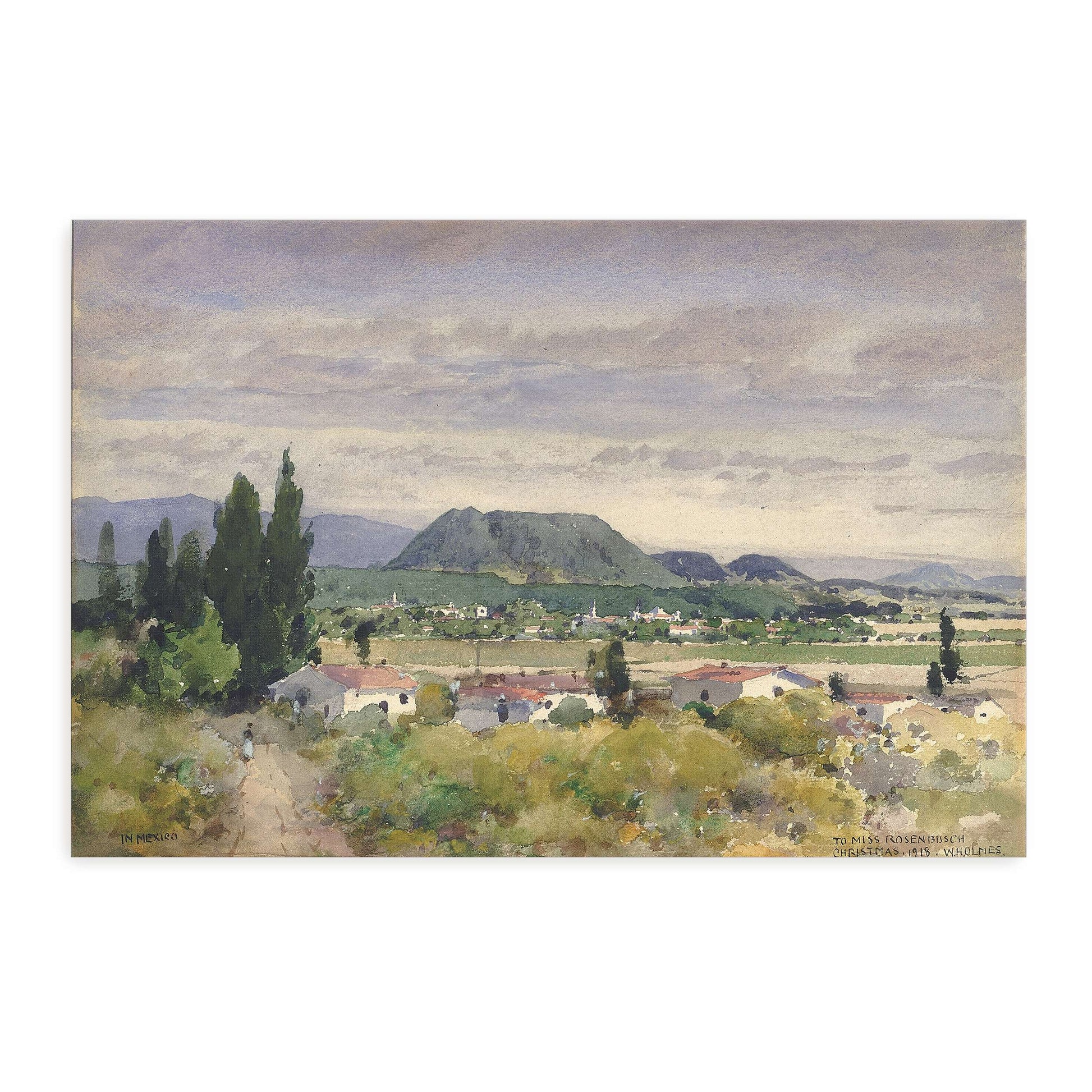 Mountainous landscape with a village by William Henry Holmes