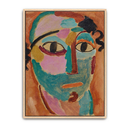 Mystical Head, Color Blocks And Lines By Alexej Von Jawlensky