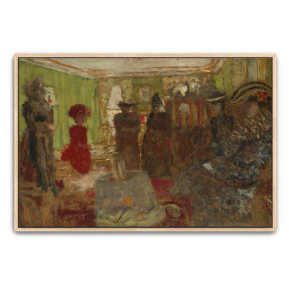 Interior Scene With Figures In A Parisian Salon By Édouard Vuillard