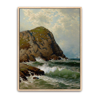 Rocky Coastline with Waves by Alfred Thompson Bricher