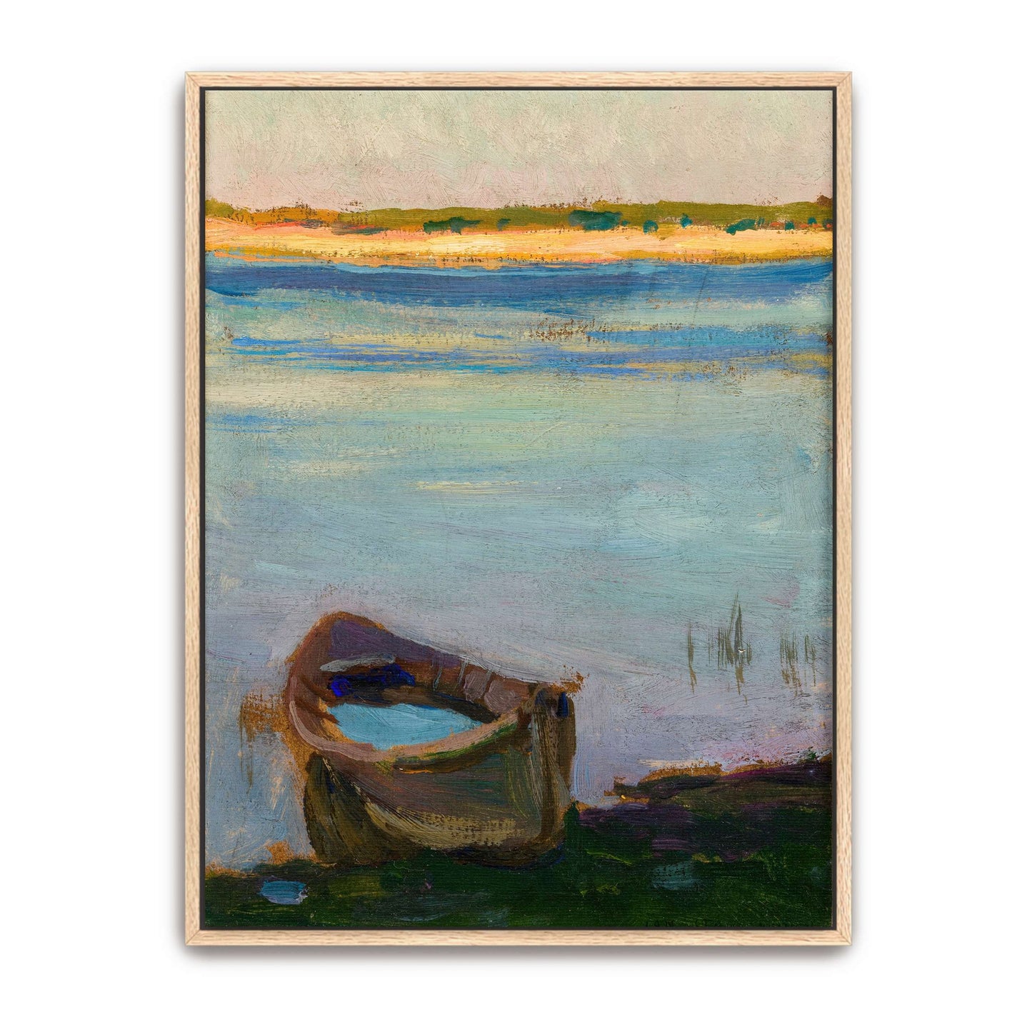 Boat on a Calm River by Jan Stanislawski