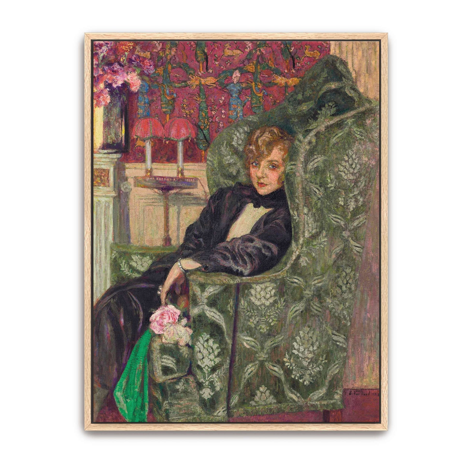 Woman in a green armchair by Édouard Vuillard