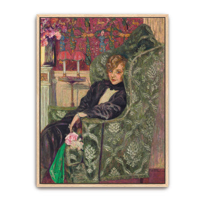 Woman in a green armchair by Édouard Vuillard