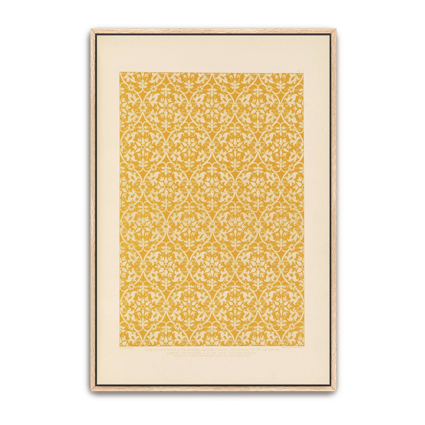 Ornamental Pattern From Italian Coronation Of The Virgin Painting By Sydney Vacher