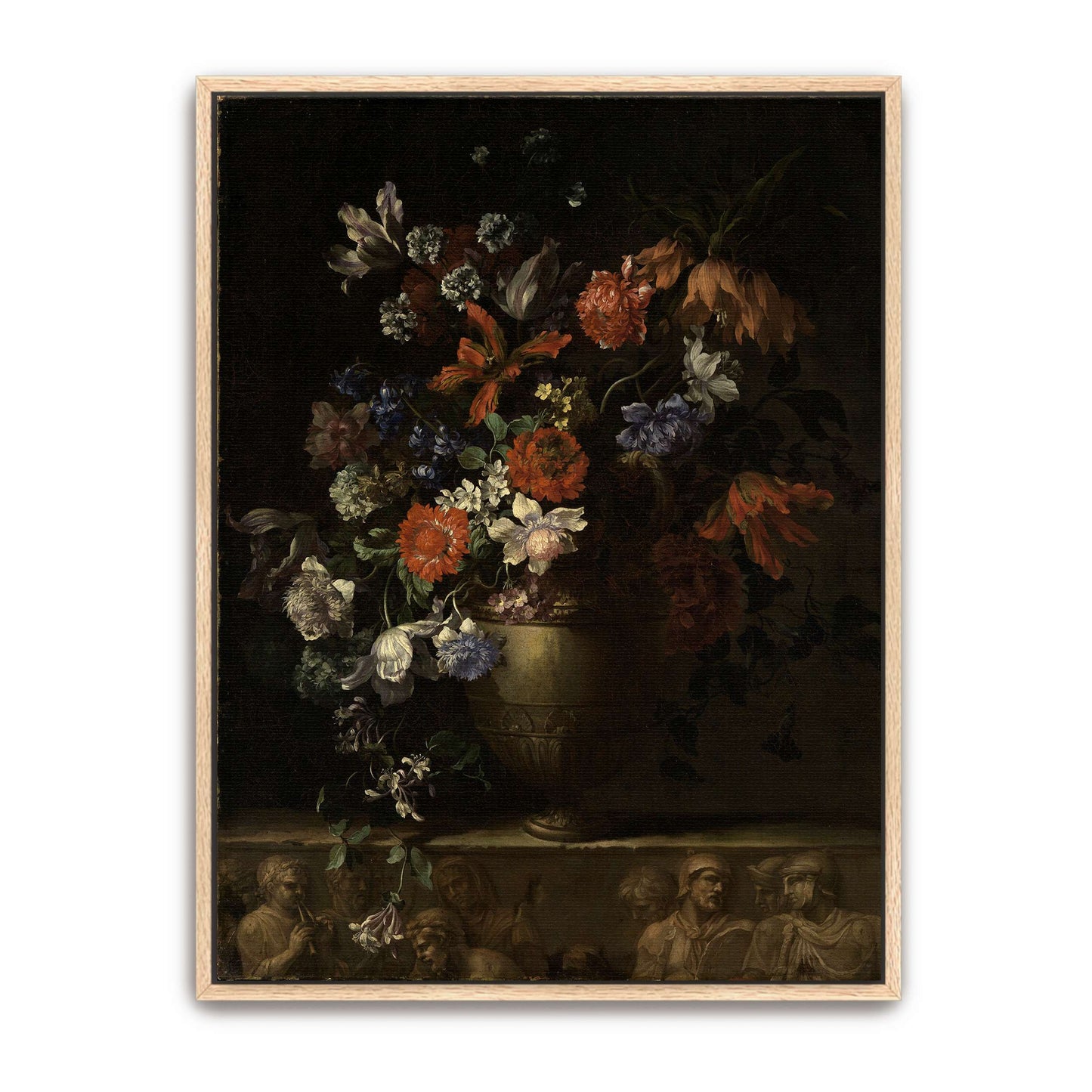 Vase of Flowers with Still Life by Jean-Baptiste Monnoyer