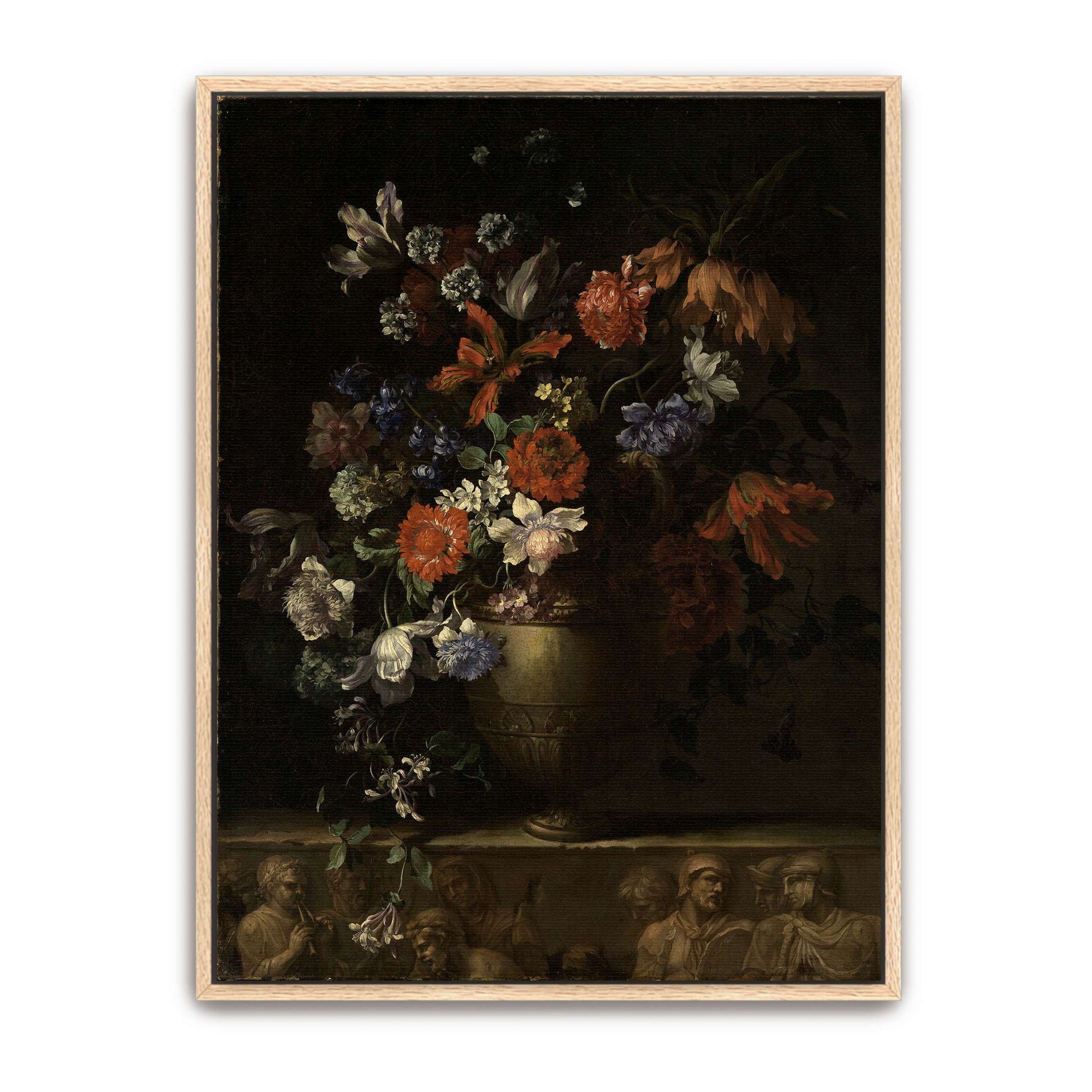 Vase of Flowers with Still Life by Jean-Baptiste Monnoyer