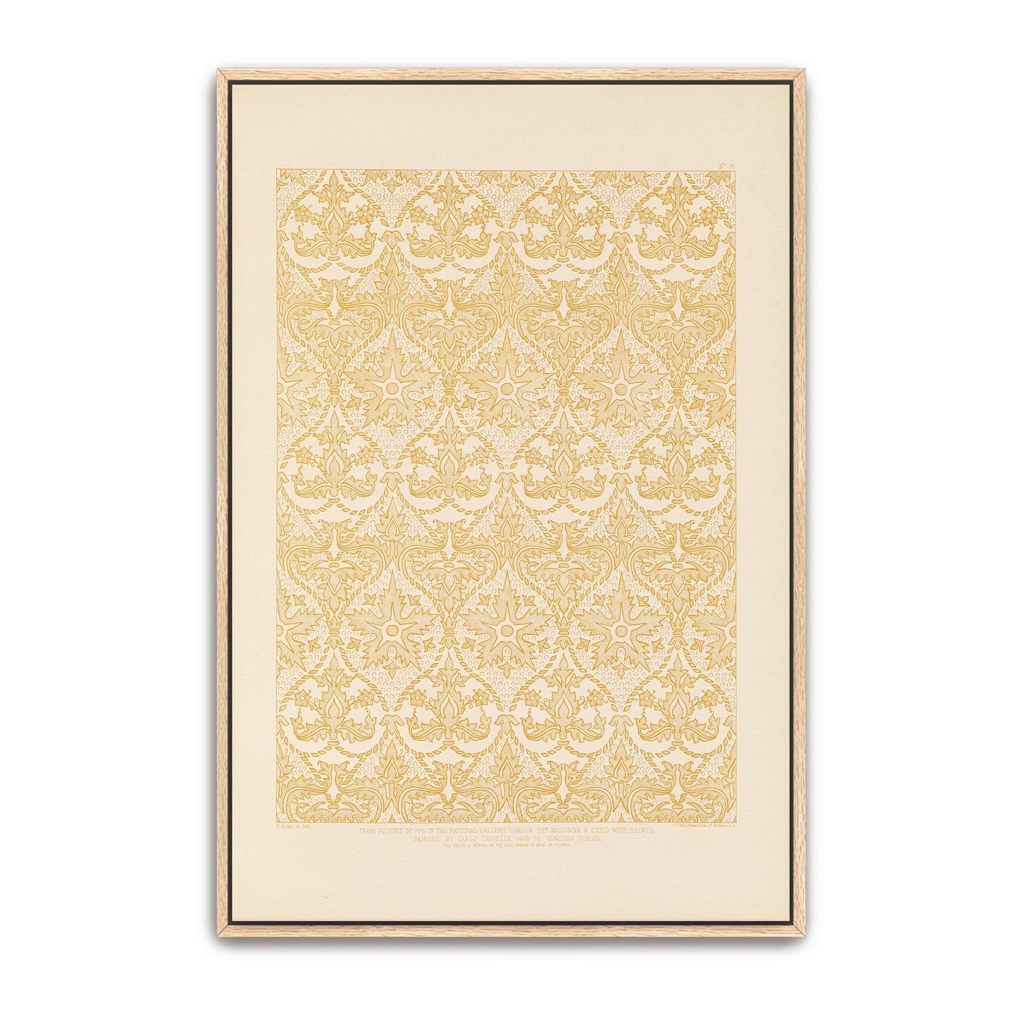 Ornamental Pattern From Italian Painting By Sydney Vacher