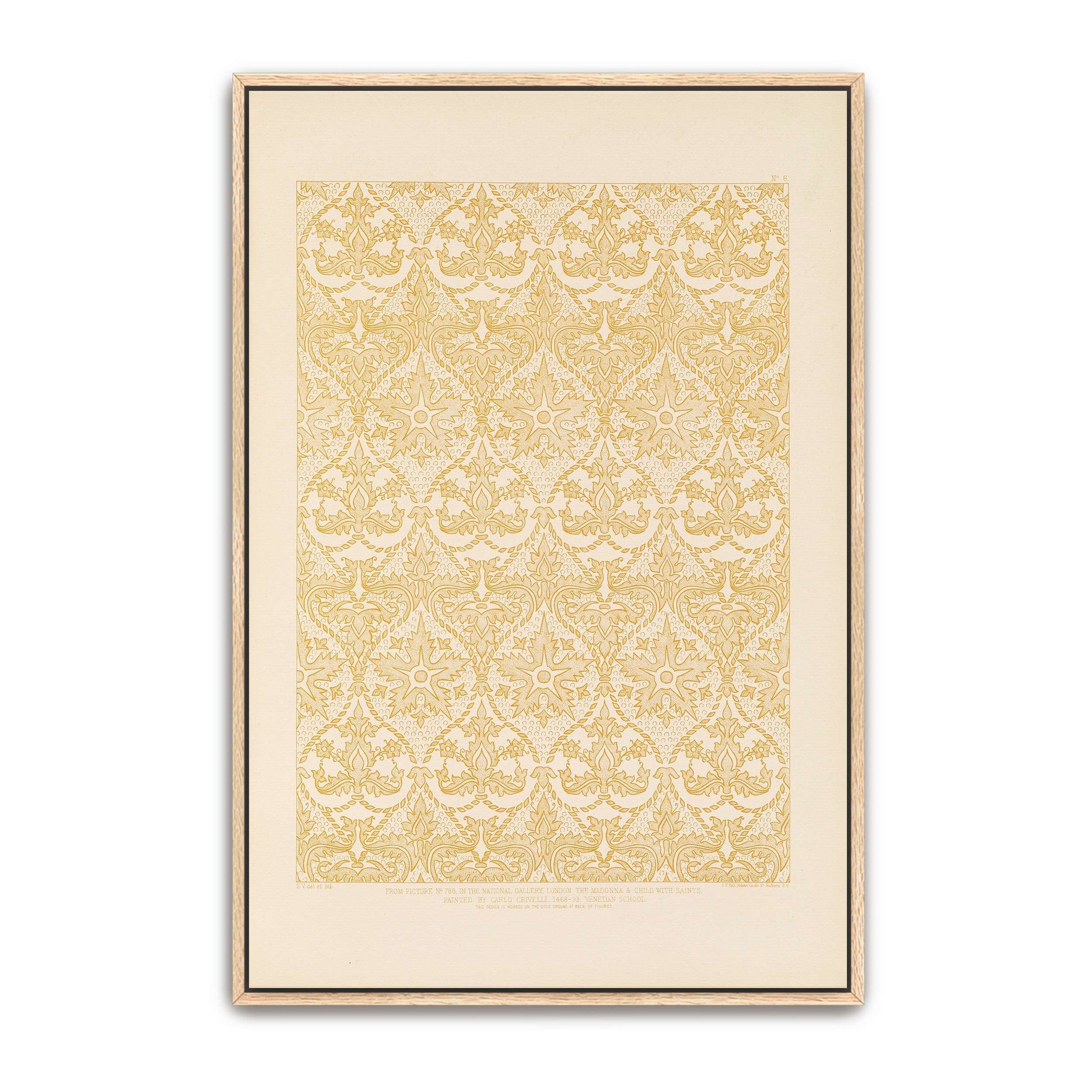 Ornamental Pattern From Italian Painting By Sydney Vacher