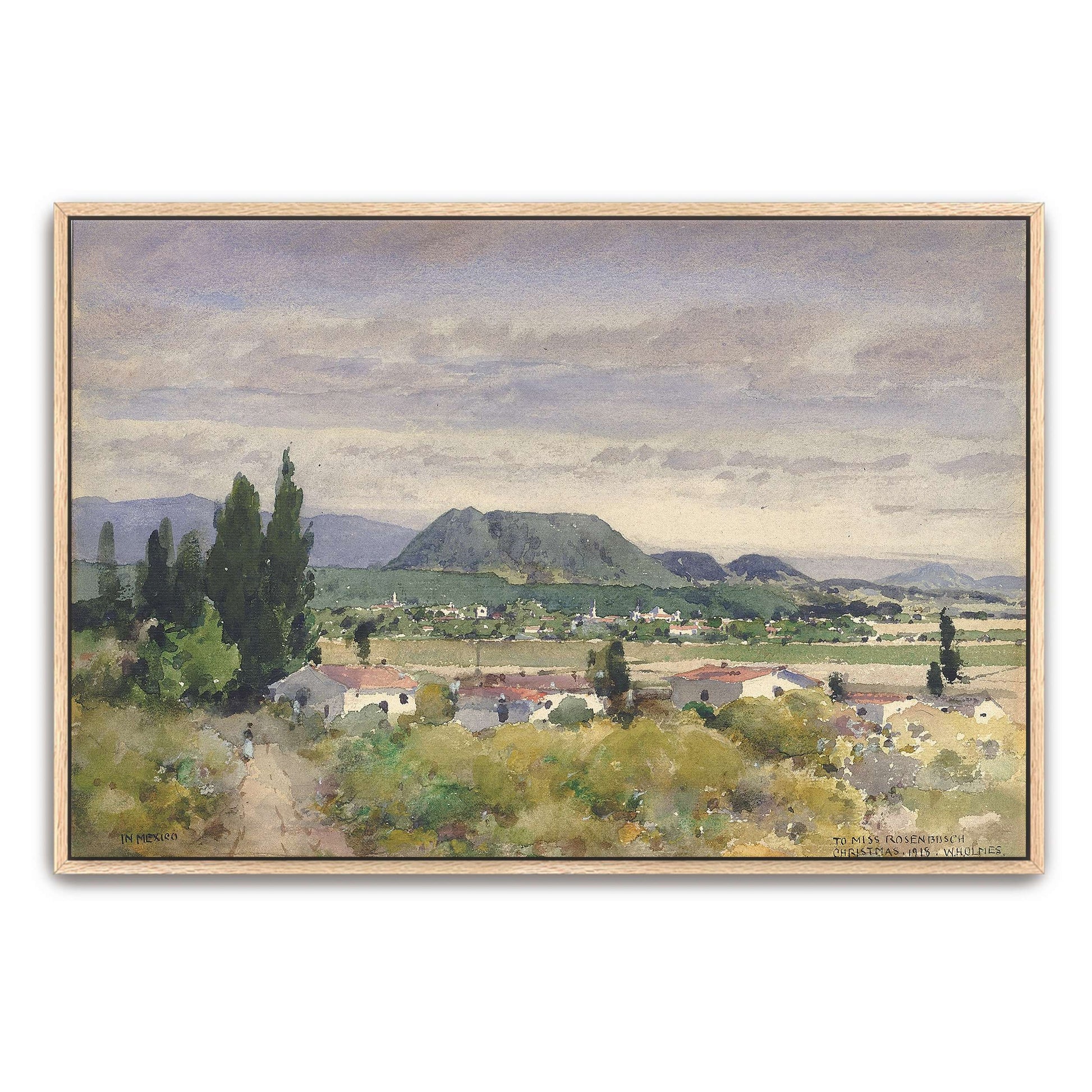 Mountainous landscape with a village by William Henry Holmes