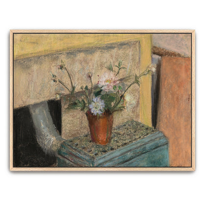 Pastel Flowers In A Pot On A Table By Édouard Vuillard