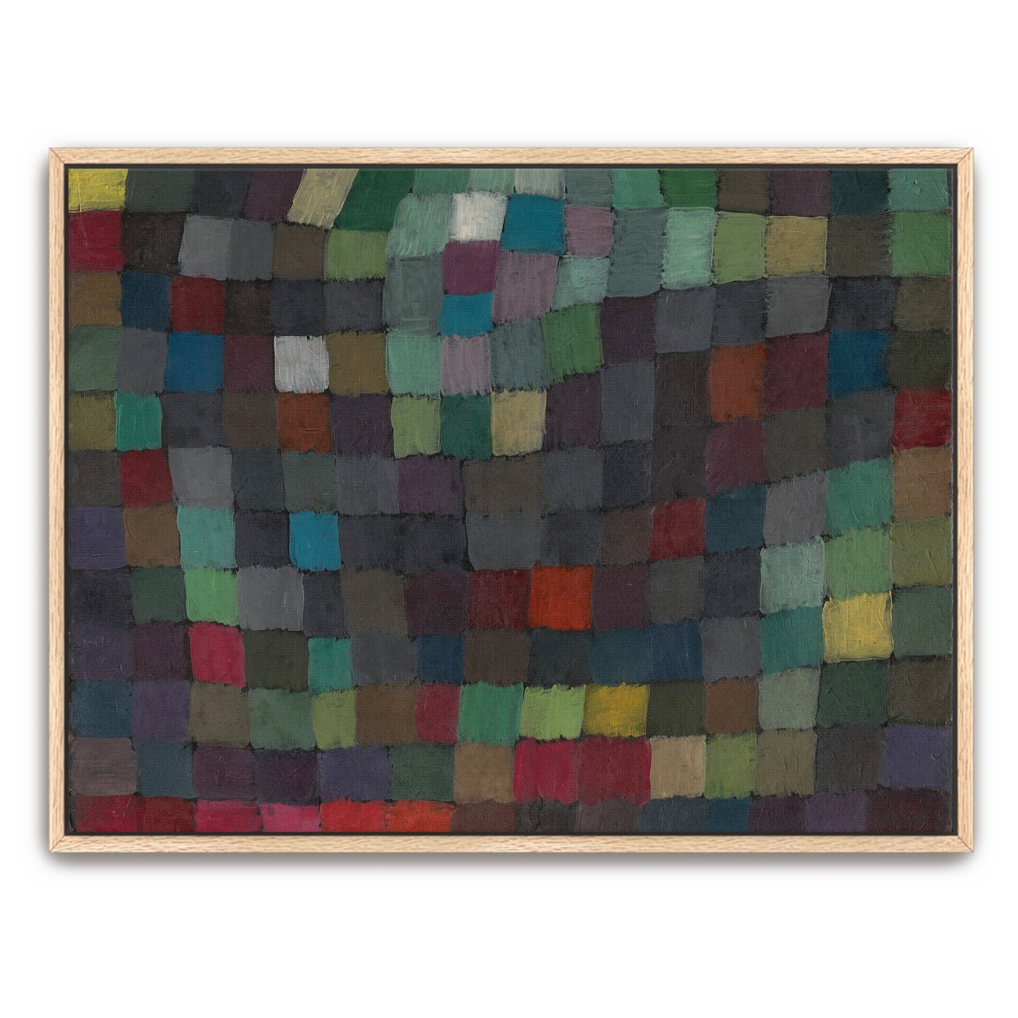 Abstract Geometric Composition With Vibrant Colors By Paul Klee