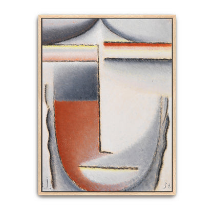 Abstract Head With Red And Yellow By Alexej Von Jawlensky