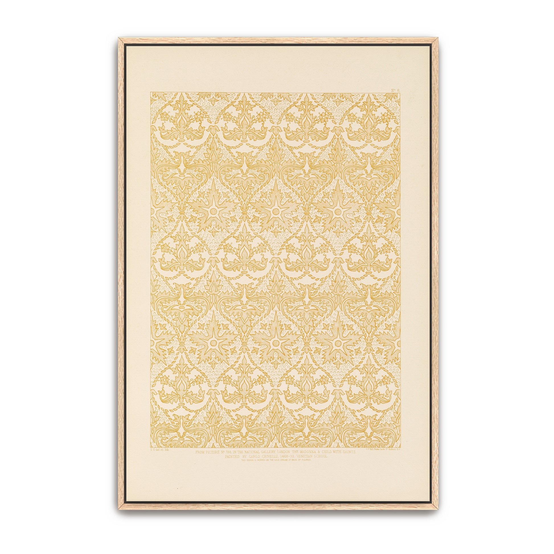 Ornamental Pattern From Italian Painting By Sydney Vacher