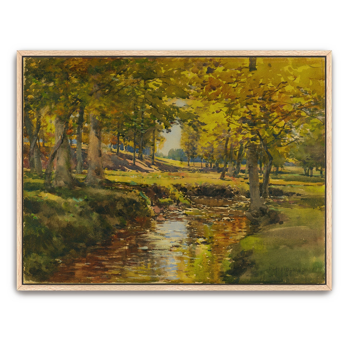 Autumn Forest Stream By William Henry Holmes