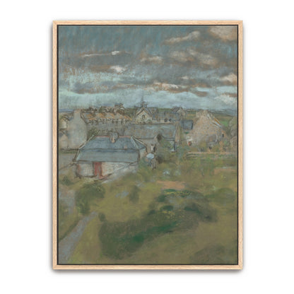 Rooftops And Houses Under A Cloudy Sky By Édouard Vuillard