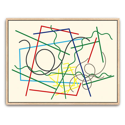 Abstract Lines And Shapes, Colorful, Geometric By Myriam Thyes