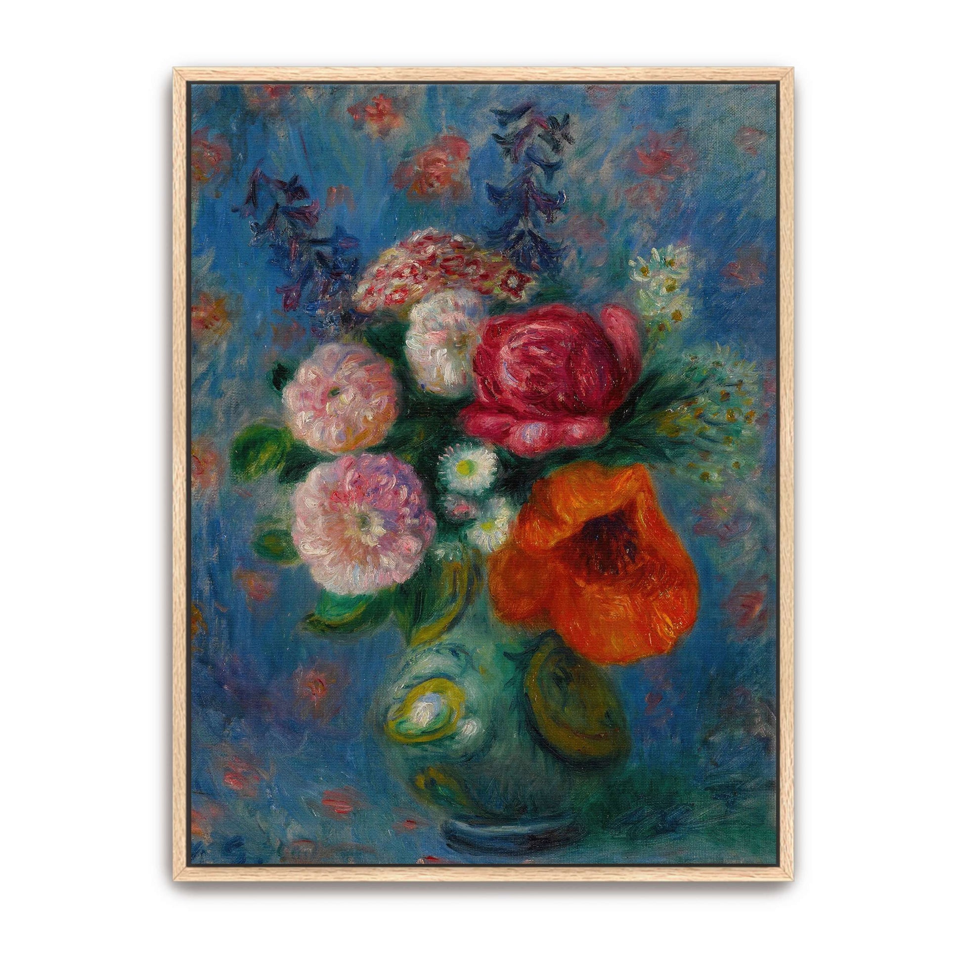 Impressionist Flower Bouquet In Vase By William James Glackens
