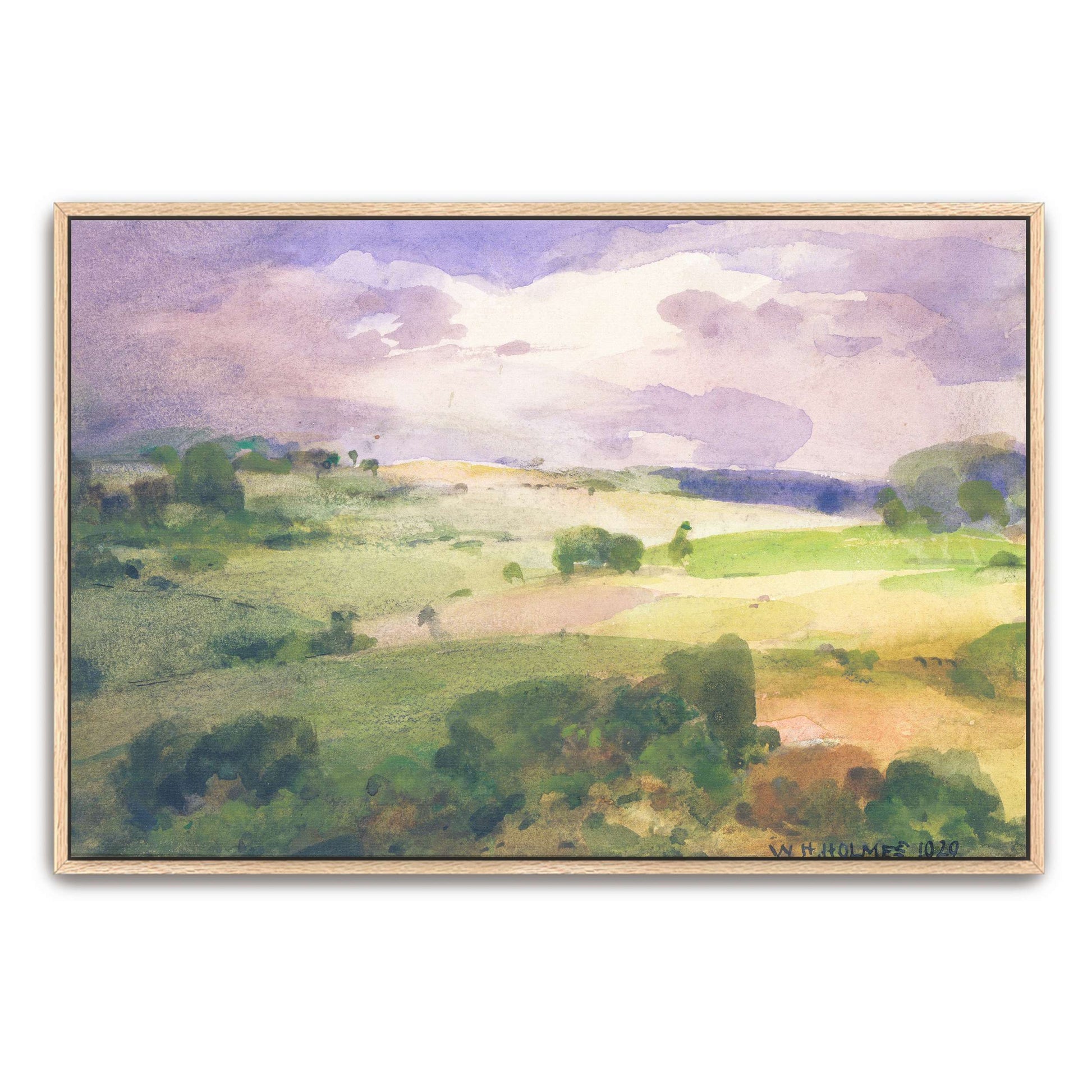 Rolling Hills Under a Cloudy Sky by William Henry Holmes