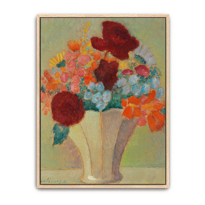 Colorful Bouquet In Vase, Expressionist Style By Alexej Von Jawlensky