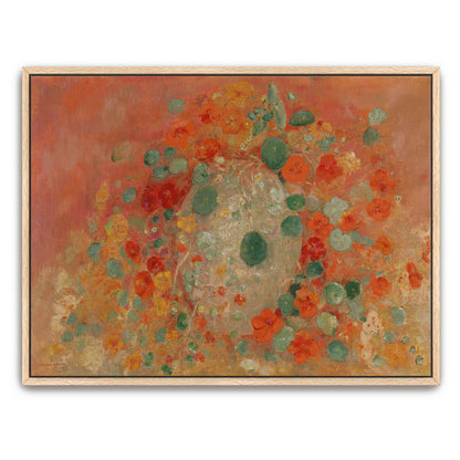 Pastel Floral Still Life With Nasturtiums By Odilon Redon