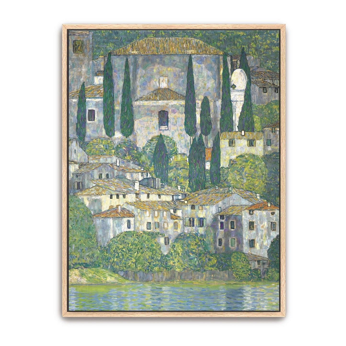 Village with Cypress Trees by Gustav Klimt