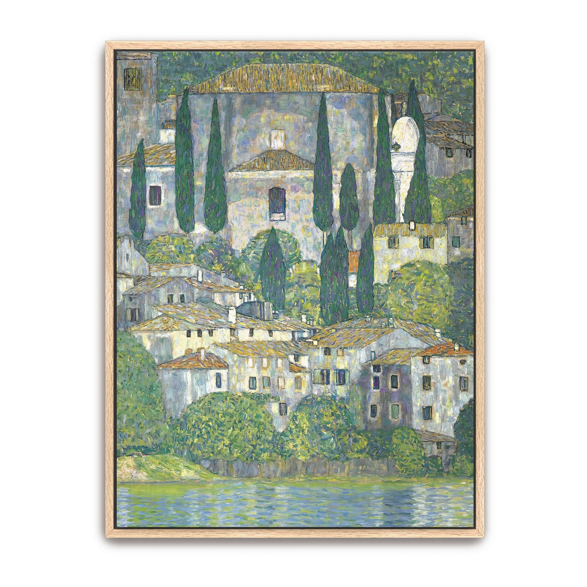 Village with Cypress Trees by Gustav Klimt