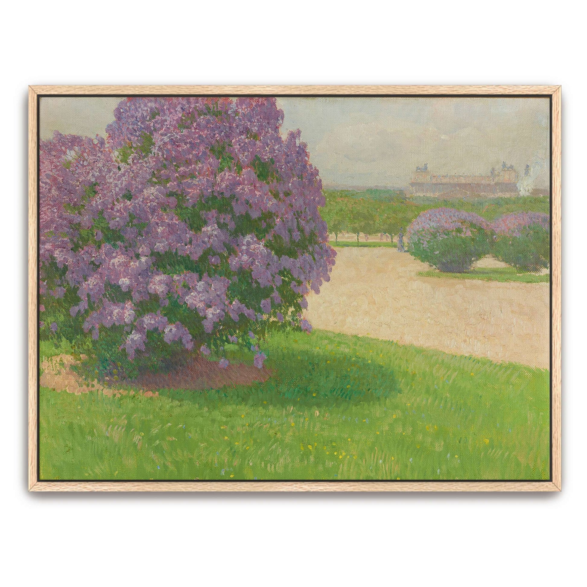 Lilac bushes in park by Carl Moll