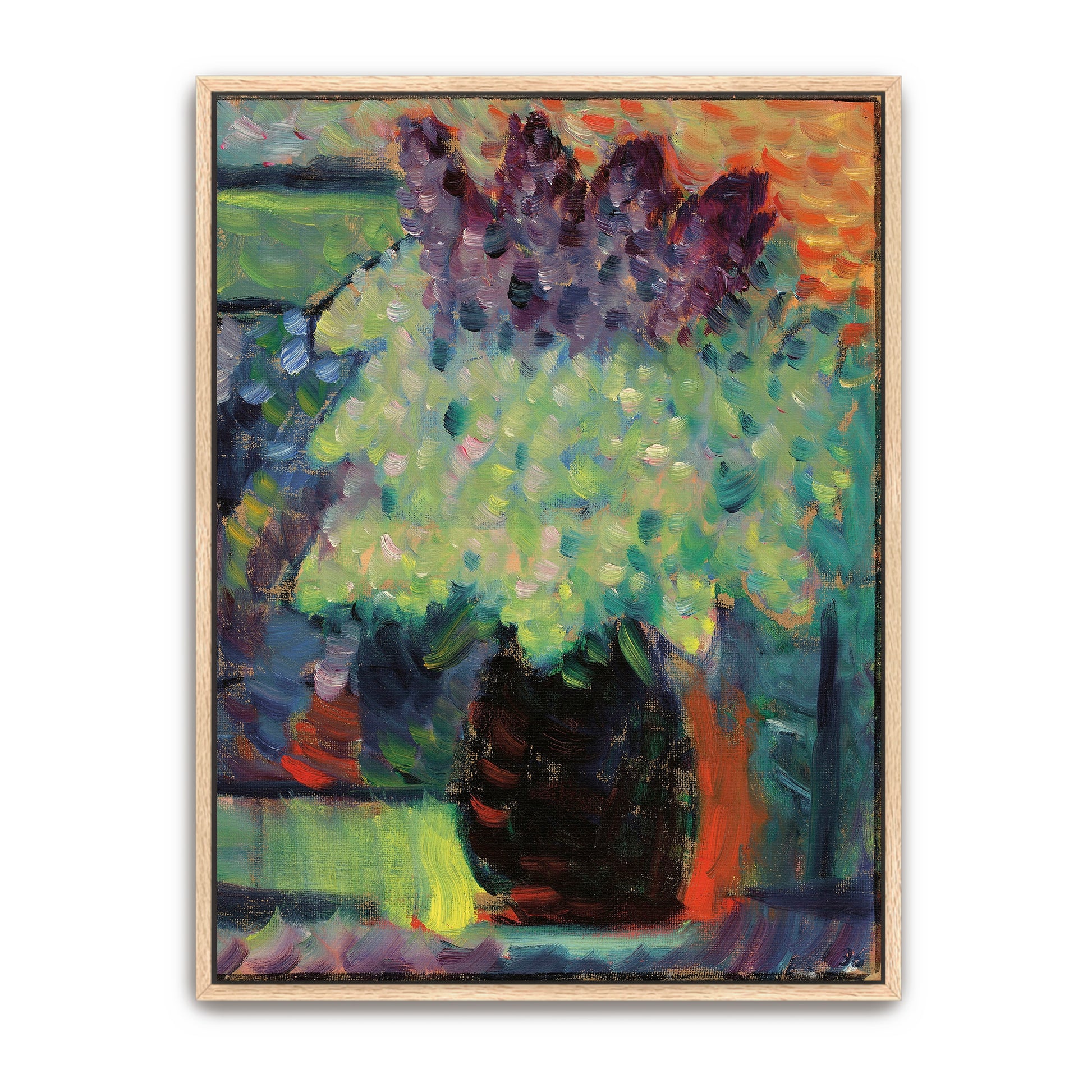 Lilac Bouquet In Vase, Impressionistic Style By Alexej Von Jawlensky