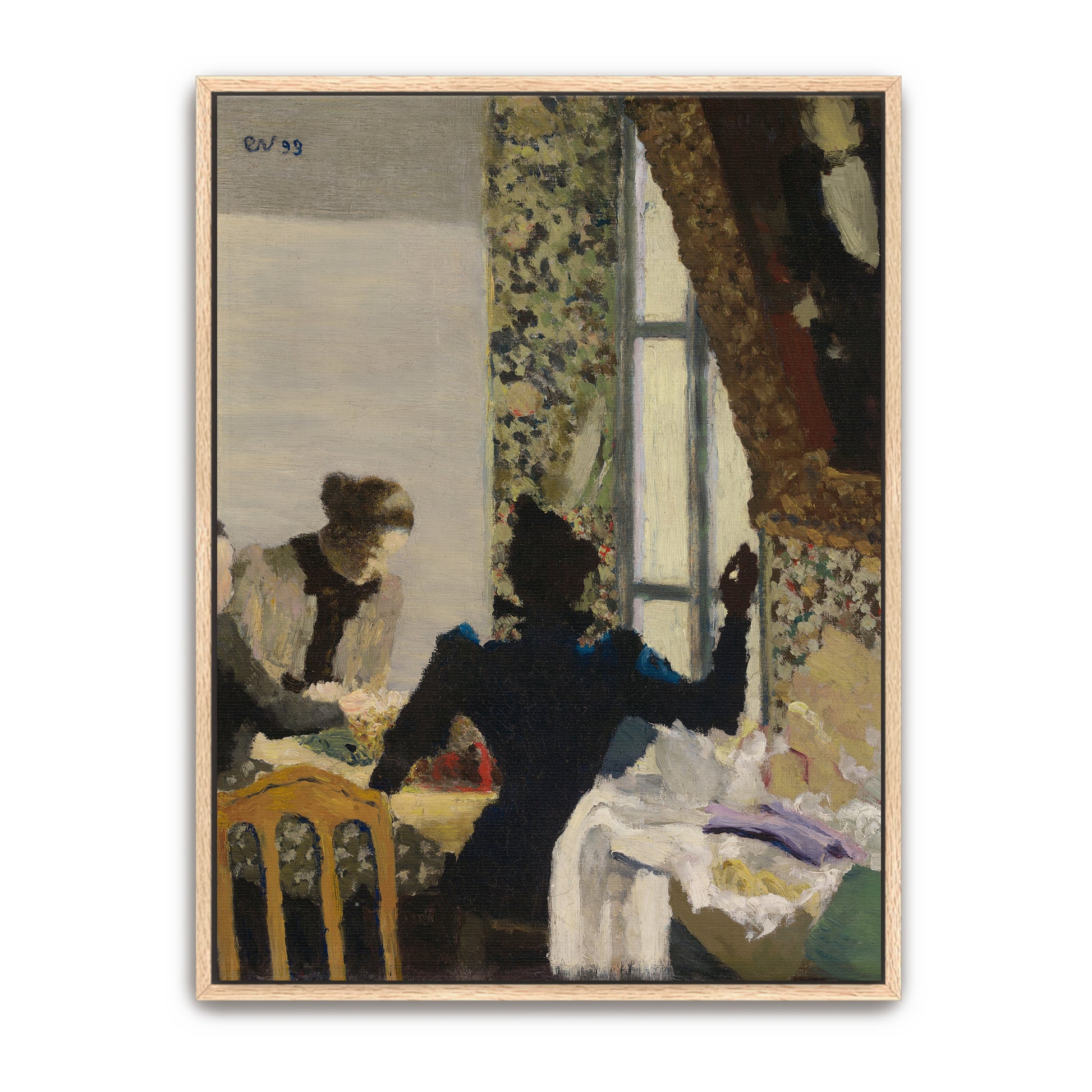 Women Seated At Table Interior Scene By Édouard Vuillard