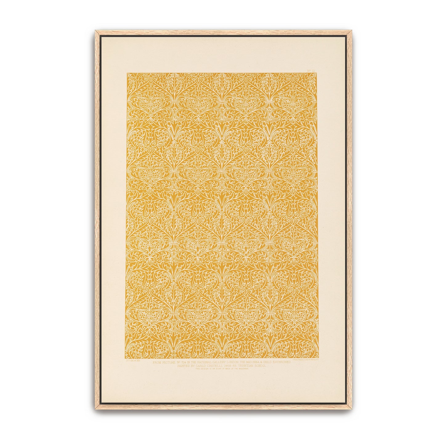 Ornate Floral Pattern Design, Gold And White, Intricate Details By Sydney Vacher