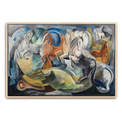 Cubist Horses Abstract Composition By Mainie Jellett