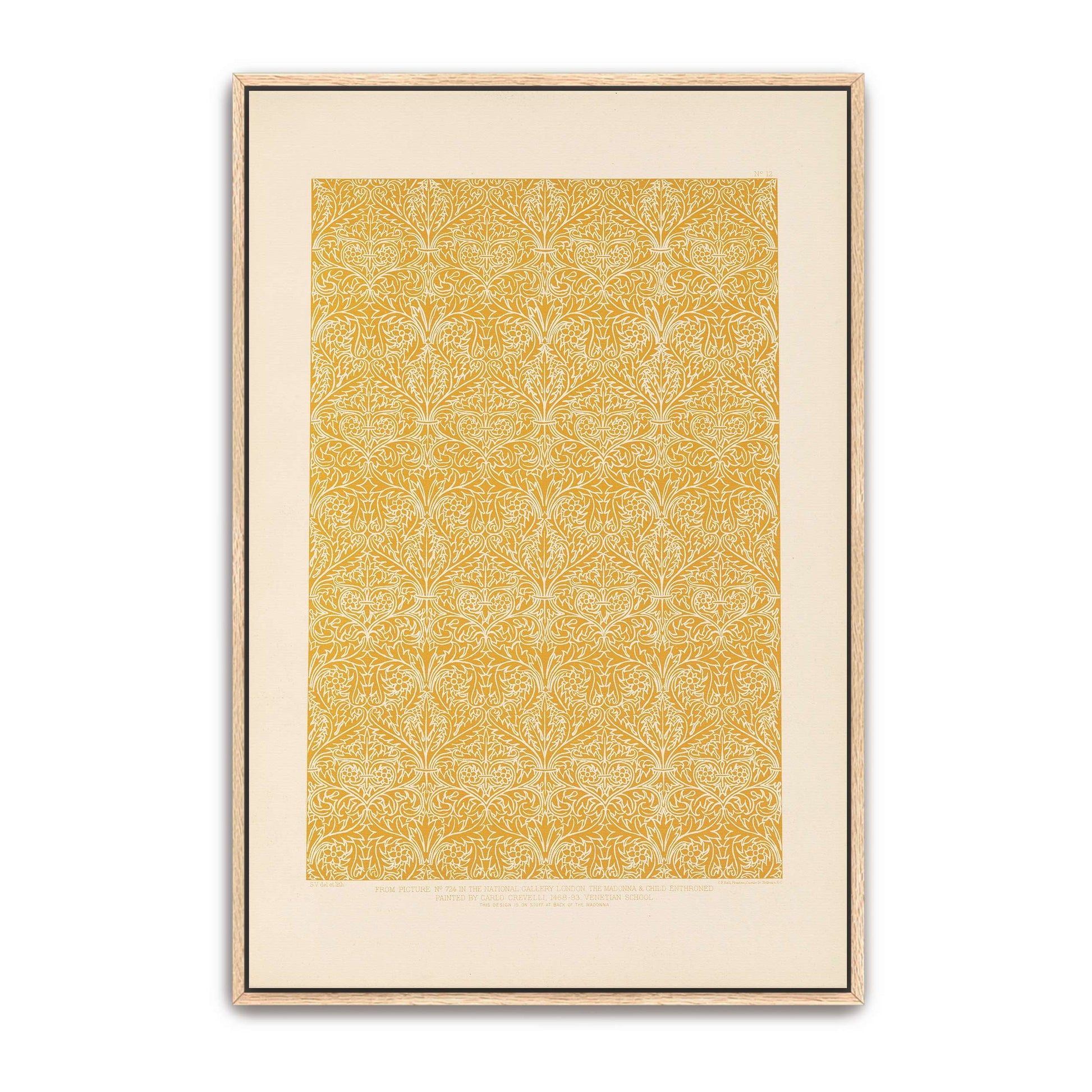 Ornate Floral Pattern Design, Gold And White, Intricate Details By Sydney Vacher