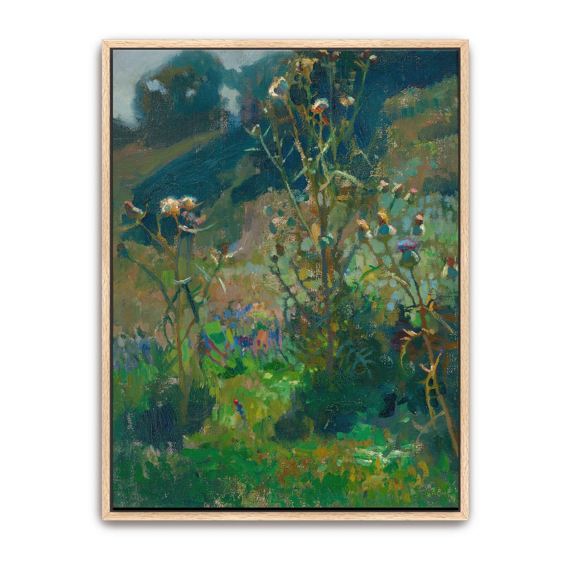 Thistles in a summer field by Jan Stanislawski