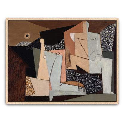 Cubist Composition With Figures And Abstract Shapes By Louis Marcoussis