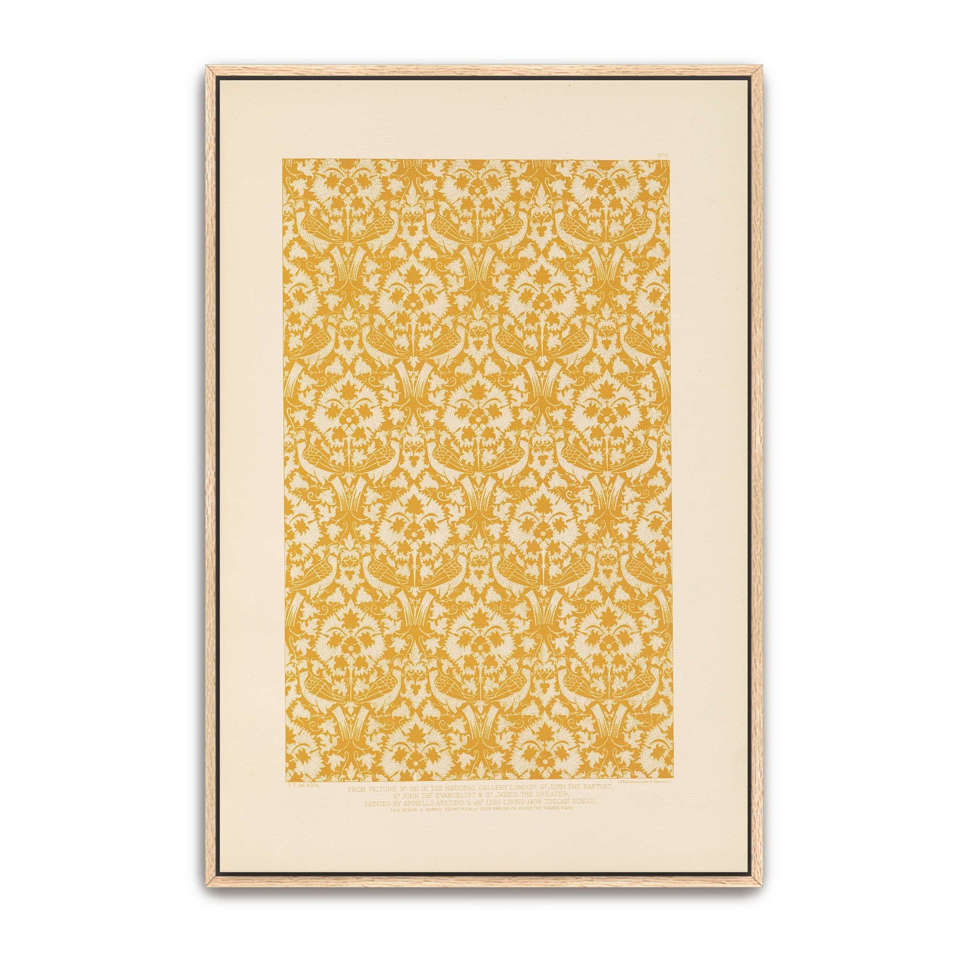 Fifteenth Century Italian Ornament Design Birds And Flowers By Sydney Vacher