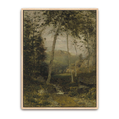 Forest scene with a stream by Alexander Helwig Wyant