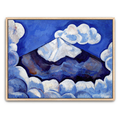 Mountain Peak And Clouds Abstract Landscape By Marsden Hartley